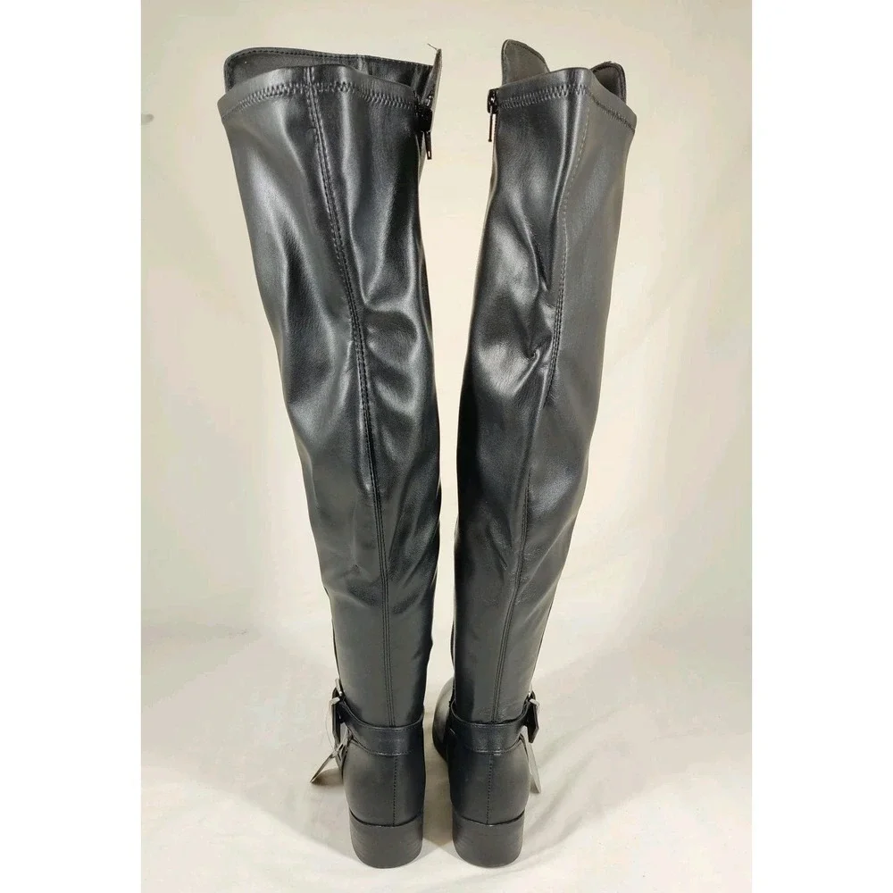 Style & Co Women's Black Charlaa Buckled Accent Over-The-Knee Boots‎ Size 6M